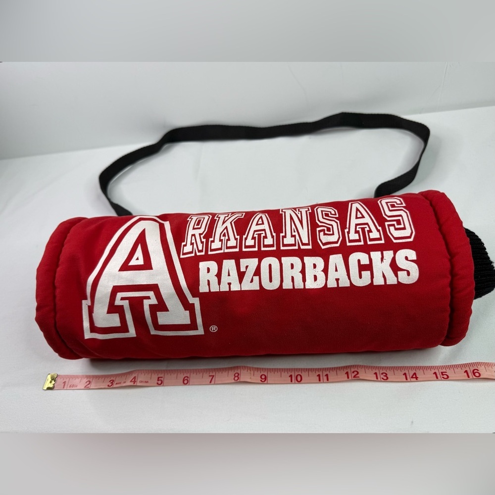 Arkansas Razorbacks Red Hand Warmer Waist Strap Stadium Muff - Picture 6 of 7